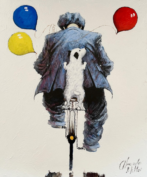 Let Me At 'Em is an original oil painting by Alexander Millar.