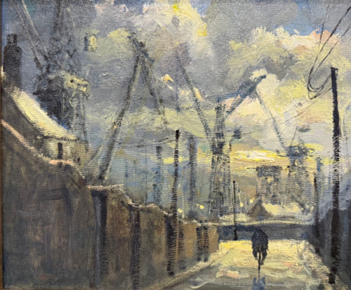 Another Day, Another Dollar is an original oil painting by Alexander Millar.