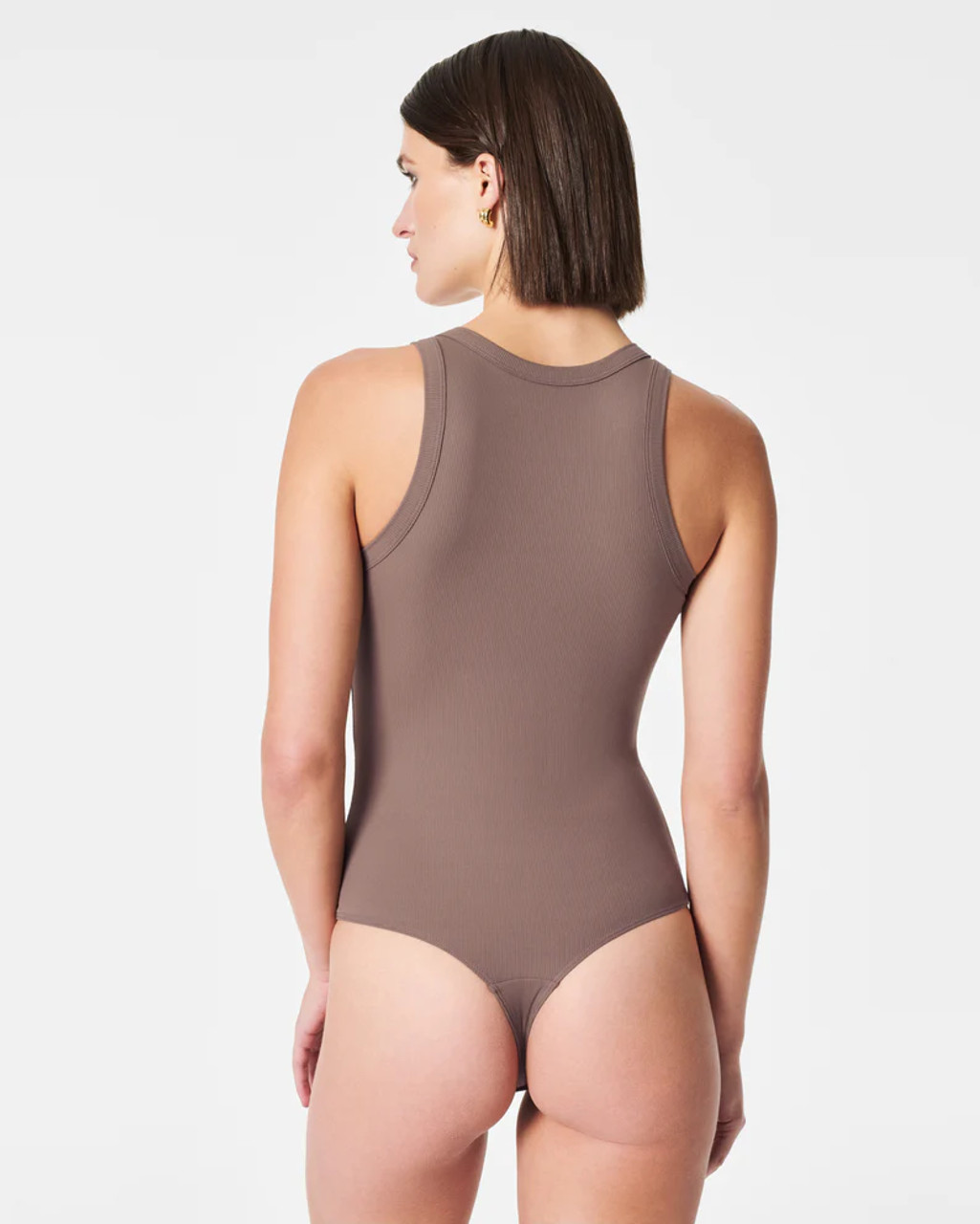 Suit Yourself Racer Ribbed Bodysuit