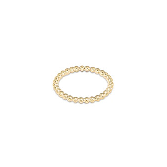 Classic Gold 2mm Bead Ring - Size 7
