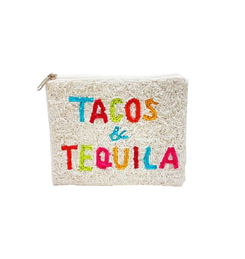 Beaded Pouch - Tacos & Tequila