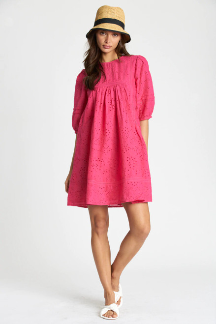 Riha Dress - Overdyed Pink