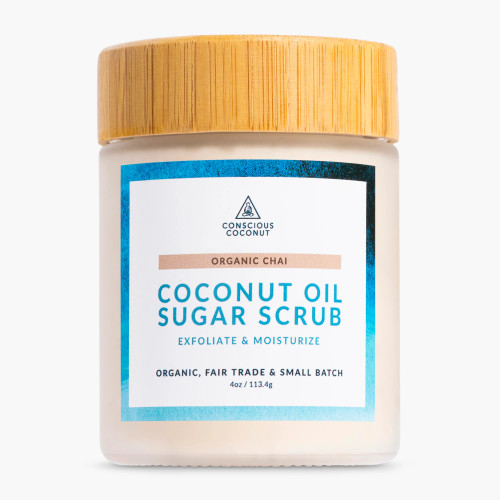 Holiday Coconut Oil Sugar Scrub - Organic Chai