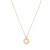 16" Necklace Gold - Love Small Disc