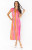 Molly Midi Dress - Sunrise Stripe Mesh