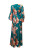 Lindie High Low Max Dress - Emerald Vining Painted Floral