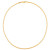 Calla Flat Rope Chain Necklace - Gold