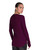 Alick Long Sleeve Fitted Tee - Burgundy