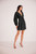 Gwen Plisse Mini Dress - Black