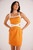 Jacques Contrast Mini Dress / Orange