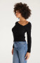 Karlie Asymmetrical Sweater - Black