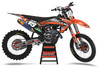 Velocity KTM Kit with Black Backgrounds White Numbers