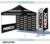 10 X 10 Custom Printed Canopy kit with Walls and Flags