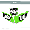 Kawasaki KX250F 2021-23 Factory21 Style Quick Ship Number Plates