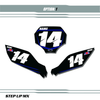 Factory 21 Style Number Plates Black backgrounds White Numbers