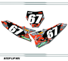 KTM 250 SXF 2023 Camo Style Quick Ship Number Plate Decals