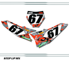 KTM 450 SXF 2023 Camo Style Quick Ship Number Plate Decals