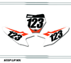 KTM 50 SX 2024 Quick Ship Number Plate Decals
