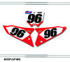 Honda CRF450R 2021-24 Factory24 Style, O1, Quick Ship Number Plate Decals