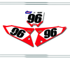 Honda CRF450R 2021-24 Factory24 Style, O1, Quick Ship Number Plate Decals
