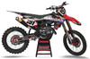 Crosshatch GAS GAS Graphic Kit with White Backgrounds, Black Numbers