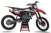 Crosshatch GAS GAS Graphic Kit with Black Backgrounds, White Numbers