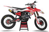 Silver Mahem Gas Gas Kit with Black Backgrounds, White Numbers