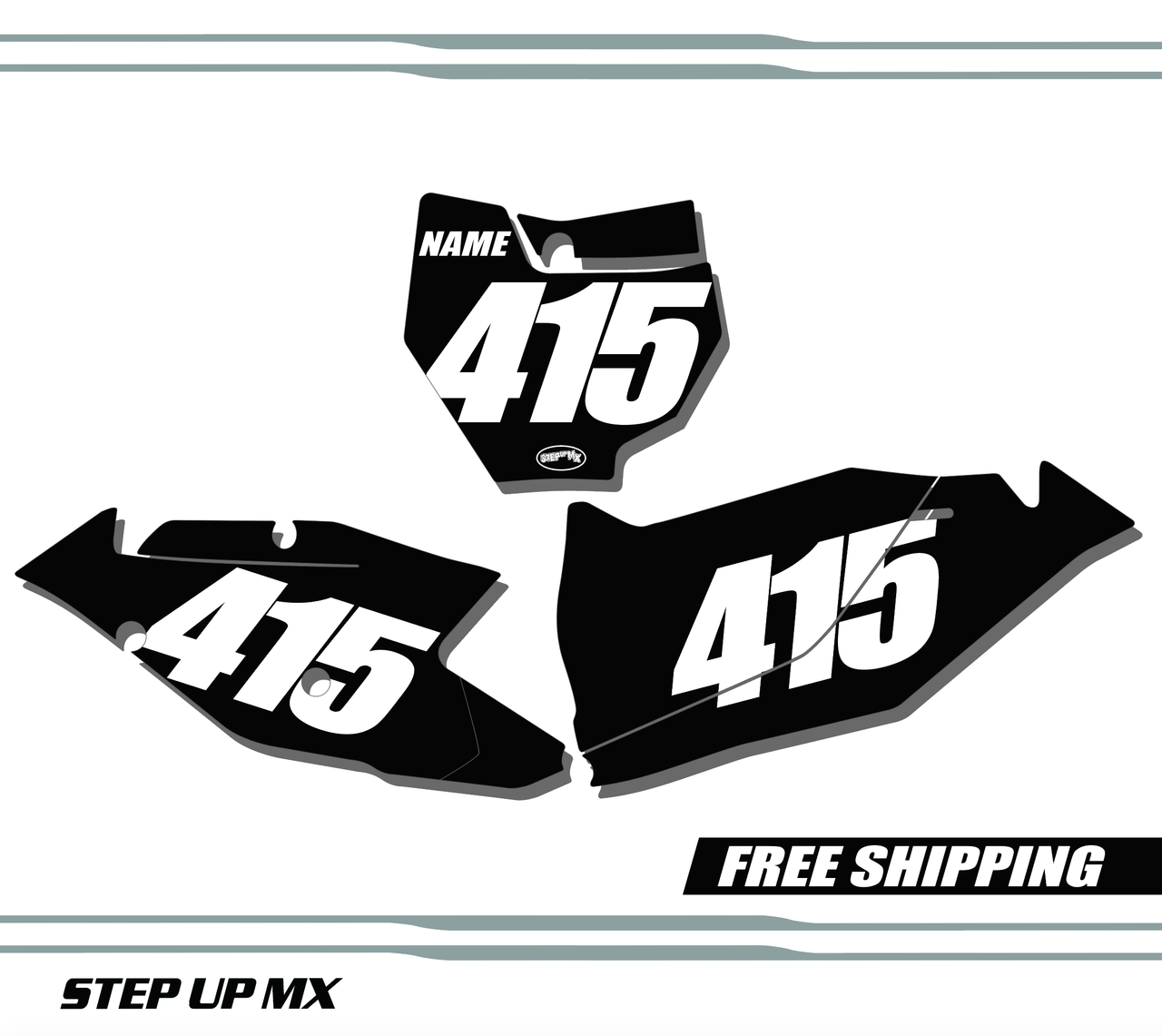 KTM SXF SX 125-450 16-18 Number Plates - Racer