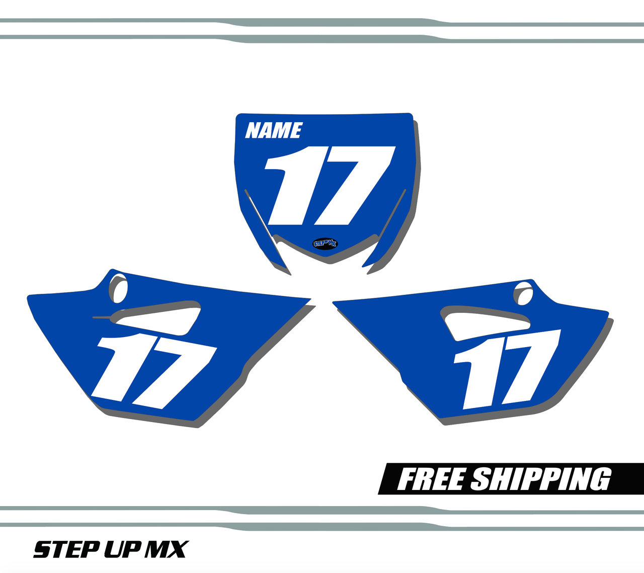 Yamaha YZ85 2015-21 Racer Style Quick Ship Number Plate Decals