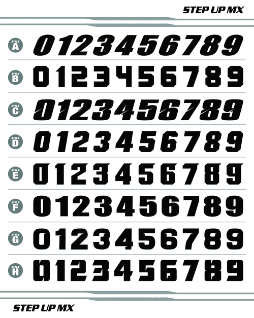 Step Up MX Available fonts Step Up MX Available fonts