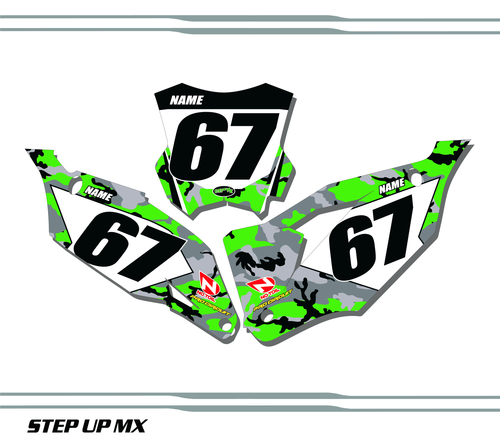 Number plate decals  white backgrounds black numbers