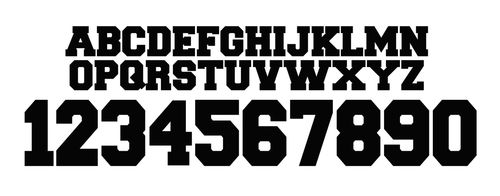 MX 3 JERSEY LETTERING STYLE