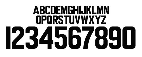 MX 5 JERSEY LETTERING STYLE