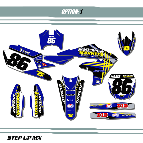 BARNEYS YAMAHA TEAM KIT BARNEYS YAMAHA TEAM KIT