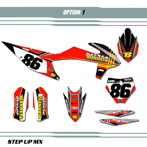 BARNEYS KTM TEAM KIT BARNEYS KTM TEAM KIT