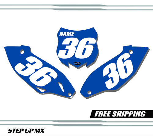 Kawasaki KX250F 13-16 KX450F 13-15 quick ship number plates-racer