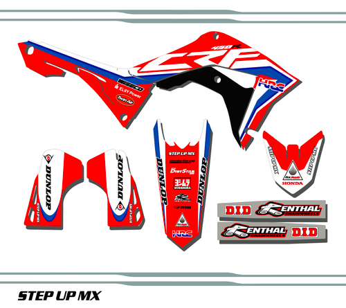 Honda CRF 250 2019-20 Factory 19 Style kit, Without Number Plates