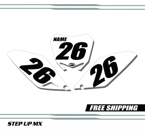 Suzuki RMZ 250 2010-2018 quick ship number plates-racer Suzuki RMZ 250 2010-2018 quick ship number plates-racer