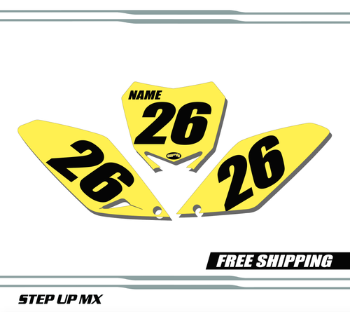Suzuki RMZ 250 2010-2018 quick ship number plates-racer Suzuki RMZ 250 2010-2018 quick ship number plates-racer