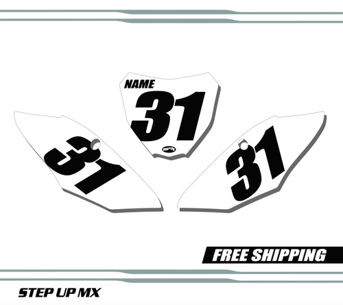 Honda CRF250 18-21 CRF450 17-20 Number Plates - Racer