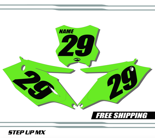 Kawasaki KX250F 17-20 KX450F 16-18 Number Plates - Racer