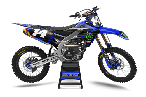 Factory 21 Style Yamaha Number Plate Decals Factory 21 Style Yamaha Number Plate Decals