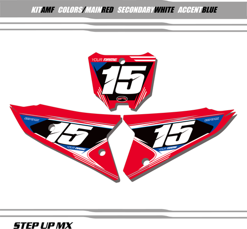 AMF Style Honda Number Plate Decals AMF Style Honda Number Plate Decals