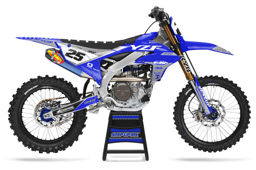 Yamaha Mayhem Kit with White Backgrounds, Black Numbers