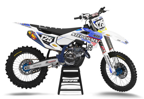 Husqvarna AMF Decal Kit with Black Backgrounds, White Numbers Husqvarna AMF Decal Kit with Black Backgrounds, White Numbers