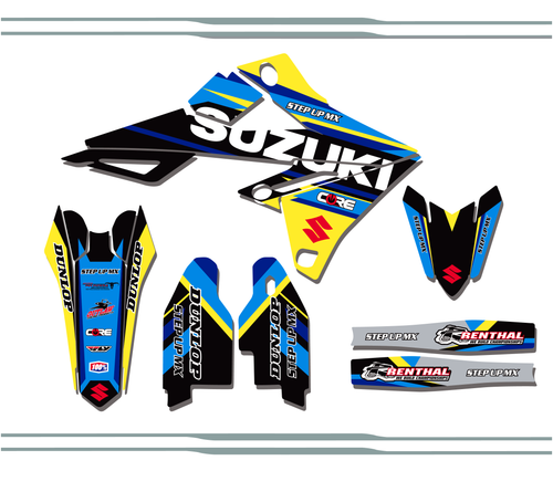 Suzuki RMZ 250 2019-25 Suzuki Factory Partial Kit Without Number Plates