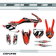 Adrenaline Decal Kit with White Backgrounds, Black Numbers