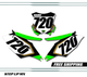 Kawasaki KX450F 2016-2018 Factory19 Style  Quick Ship Number Plates