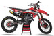 Velocity GAS GAS Graphic Kit with Black Backgrounds, White Numbers