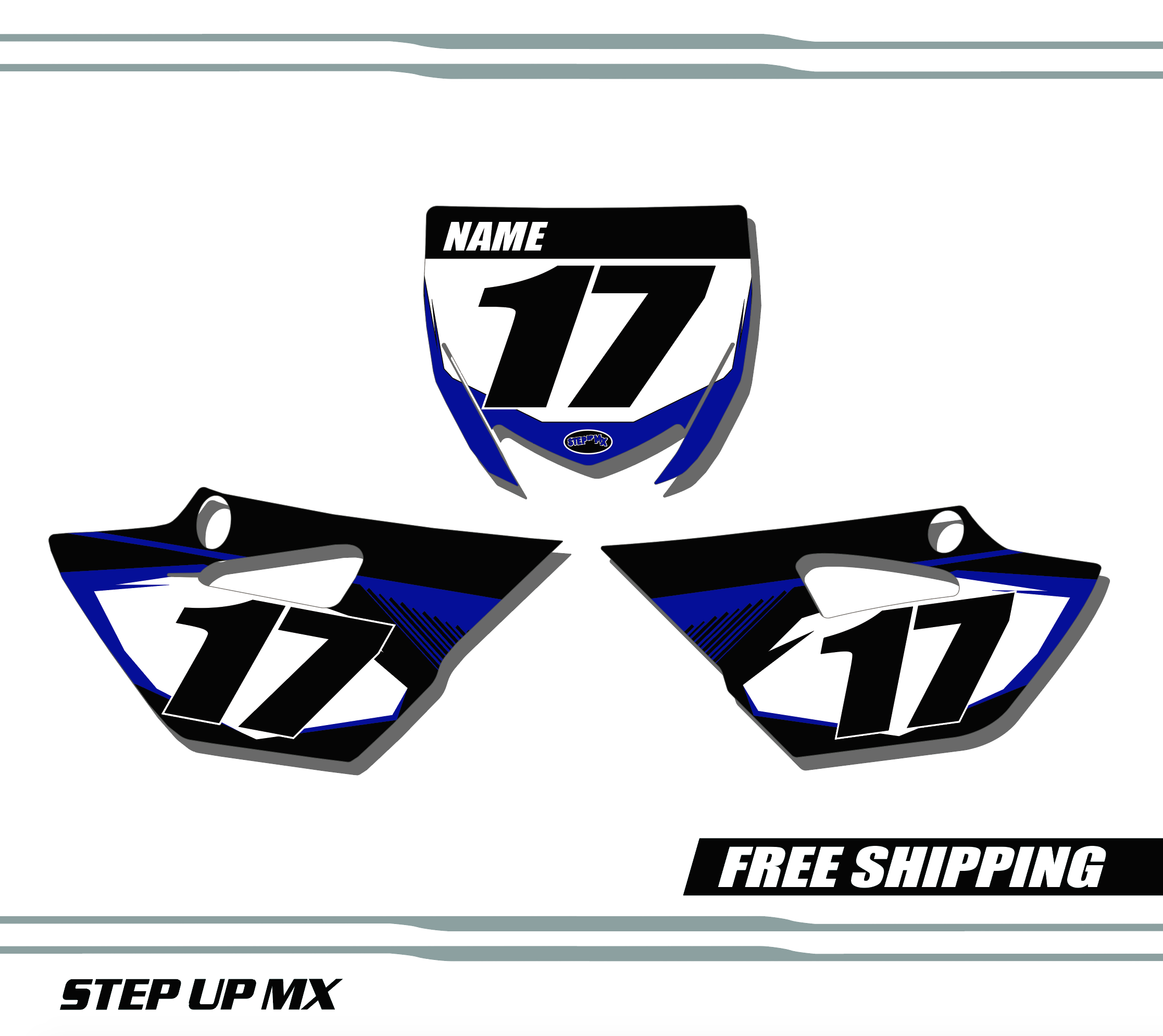 Yamaha YZ85 2015-21 Quick Ship Number Plate Decals